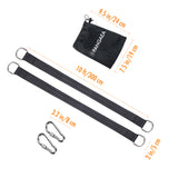 PANGAEA Tree Swing Hanging Straps Kit, Heavy Duty Holds 2200LBS 5FT/10FT/20FT/30FT Extra Long, with Safer Lock Snap Carabiners & Carry Pouch Bag