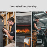 SENSYX Digital Carbon Monoxide Meter | 0-9,999ppm & 1ppm Resolution Display with Temperature and Humidity | Gas Sensor Sniffer with Sound Light Warning, Adjustable