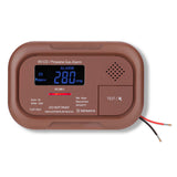 SENSYX RV Carbon Monoxide & Propane Dual Gas Detector - Hard-Wired DC 12V, Large LCD Display, 85dB Loud Alarm, Easy Rest/Test Button - Ultimate Safety for Your Adventures (Surface Mount - Brown)