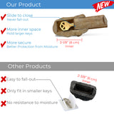 PANGAEA Hide-a-Spare-Key Fake Rock - Looks & Feels Like Real Stone - Safe for Outdoor Garden or Yard, Geocaching (Pebble - Brown)