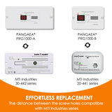 PANGAEA Digital RV Propane Gas Detector with 85dB Loud Alarm, DC 12V, for Trailer, Motorhome, Motorcoach (PRG1000-B, Surface Install Model, White)