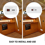 PANGAEA Digital RV Propane Gas Detector with 85dB Loud Alarm, DC 12V, for Trailer, Motorhome, Motorcoach (PRG1000-B, Surface Install Model, White)