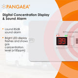 PANGAEA Digital RV Propane Gas Detector with 85dB Loud Alarm, DC 12V, for Trailer, Motorhome, Motorcoach (PRG1000-A, Flush Install Model, White)